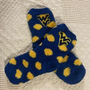 West Virginia collegiate slipper socks